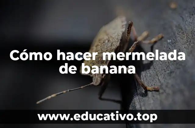 Cómo hacer mermelada de banana