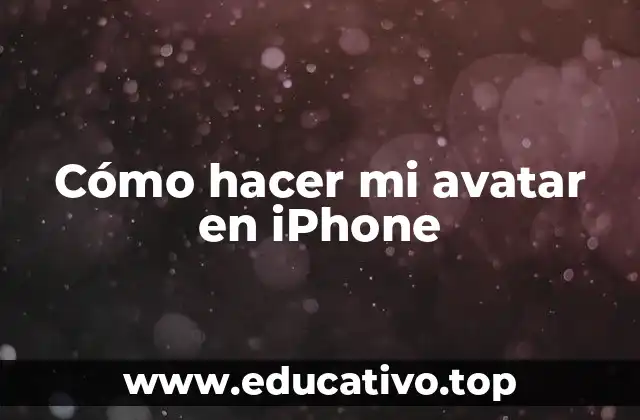 Cómo hacer mi avatar en iPhone