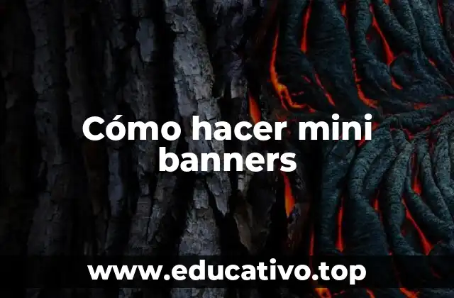 Cómo hacer mini banners