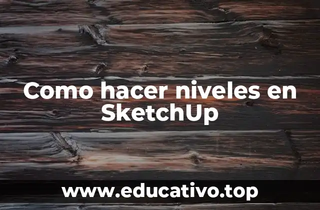 Como hacer niveles en SketchUp