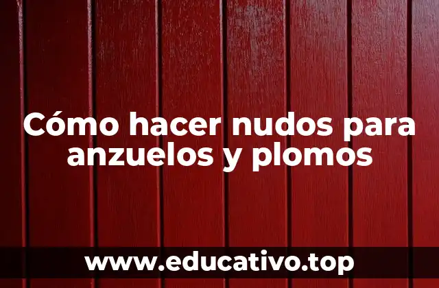 Cómo hacer nudos para anzuelos y plomos