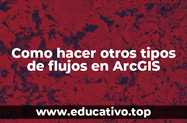 Como hacer otros tipos de flujos en ArcGIS