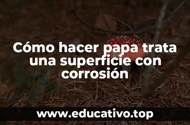 Cómo hacer papa trata una superficie con corrosión