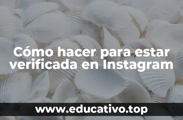 Cómo hacer para estar verificada en Instagram