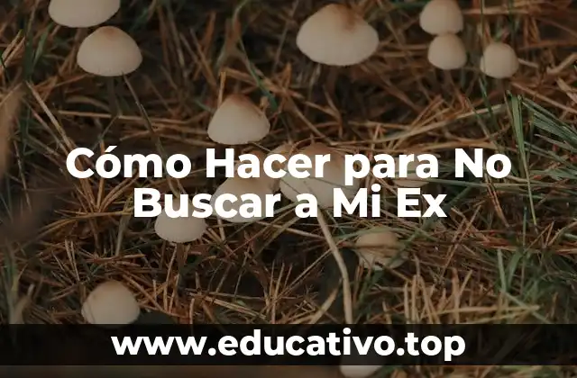 Cómo Hacer para No Buscar a Mi Ex