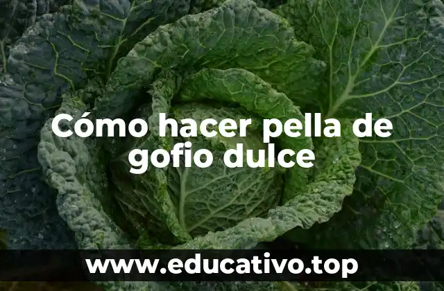 Cómo hacer pella de gofio dulce