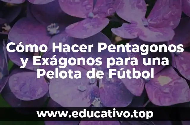 Cómo Hacer Pentagonos y Exágonos para una Pelota de Fútbol