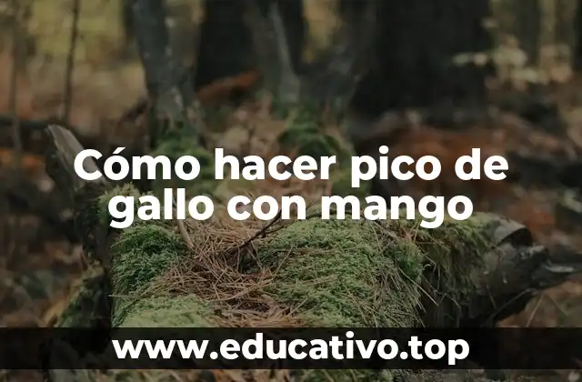 Cómo hacer pico de gallo con mango