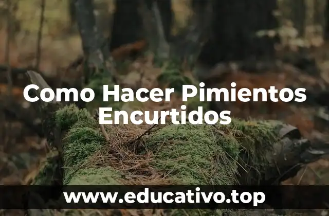 Como Hacer Pimientos Encurtidos