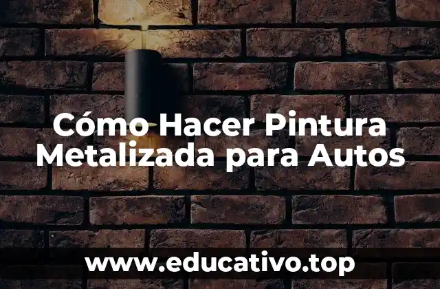 Cómo Hacer Pintura Metalizada para Autos