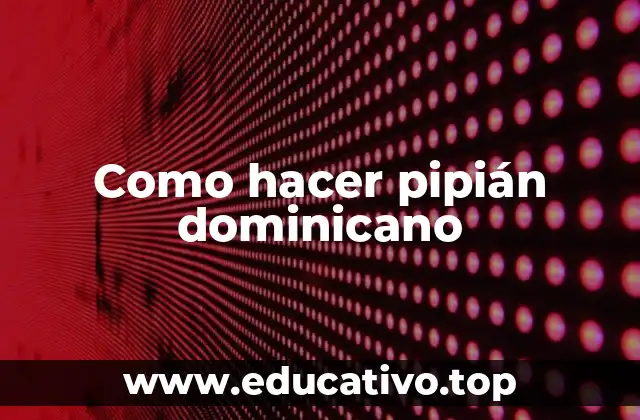 Como hacer pipián dominicano