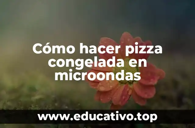 Cómo hacer pizza congelada en microondas
