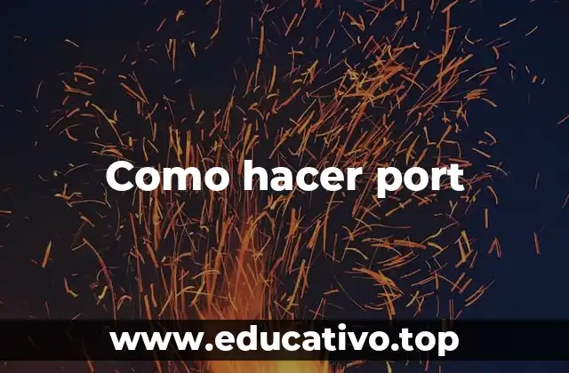 Como hacer port
