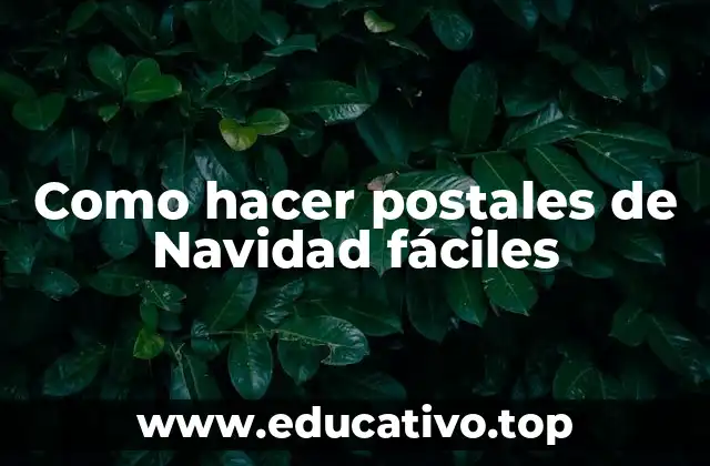 Como hacer postales de Navidad fáciles