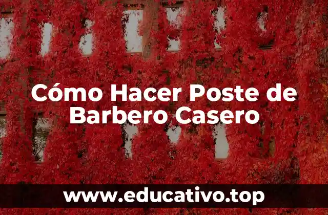 Cómo Hacer Poste de Barbero Casero