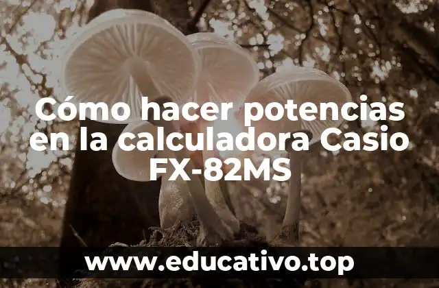 Cómo hacer potencias en la calculadora Casio FX-82MS
