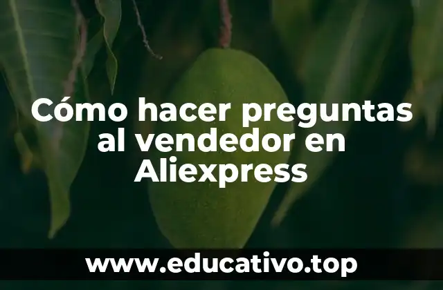 Cómo hacer preguntas al vendedor en Aliexpress