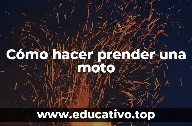 Cómo hacer prender una moto