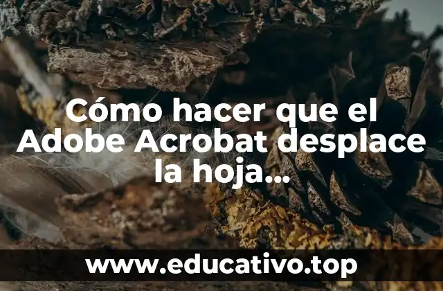 Cómo hacer que el Adobe Acrobat desplace la hoja automáticamente