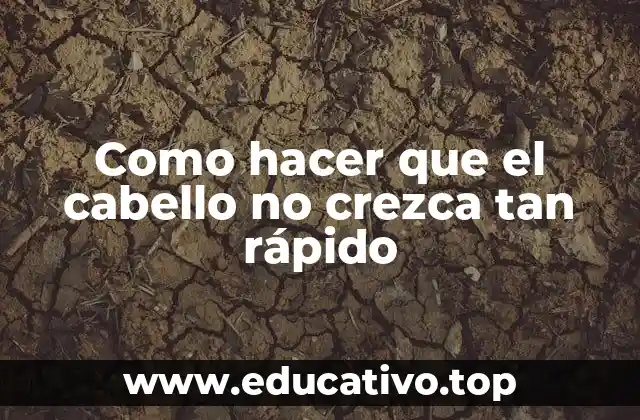 Como hacer que el cabello no crezca tan rápido