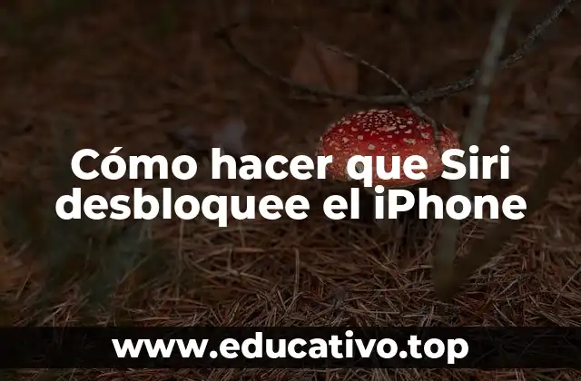 Cómo hacer que Siri desbloquee el iPhone