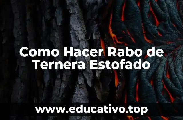 Como Hacer Rabo de Ternera Estofado