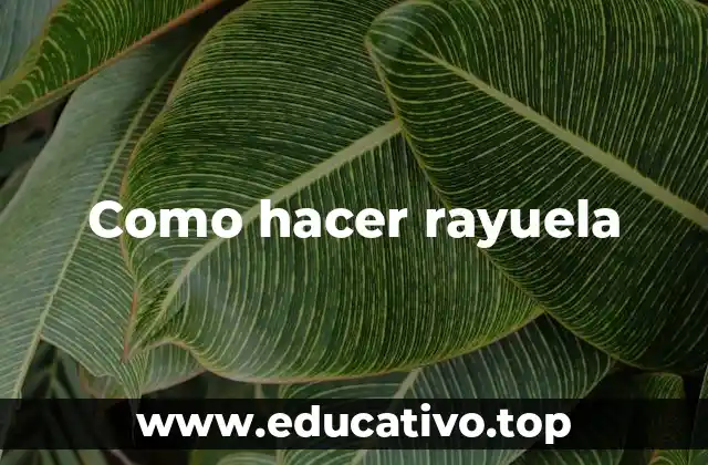 Como hacer rayuela