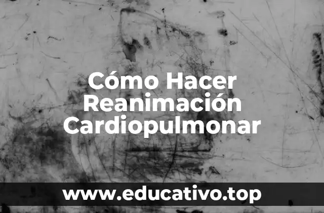 Cómo Hacer Reanimación Cardiopulmonar