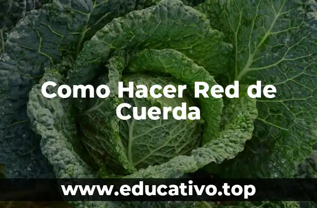 Como Hacer Red de Cuerda