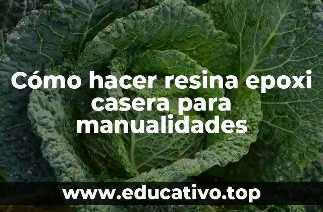Cómo hacer resina epoxi casera para manualidades