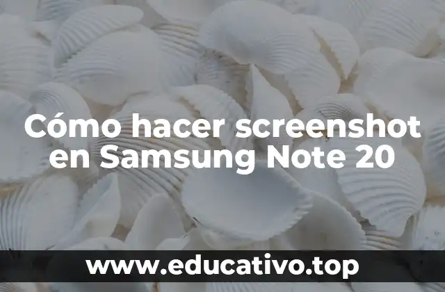 Cómo hacer screenshot en Samsung Note 20