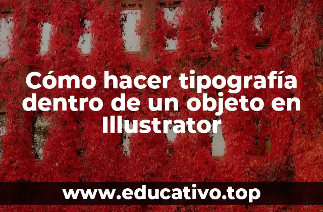 Cómo hacer tipografía dentro de un objeto en Illustrator