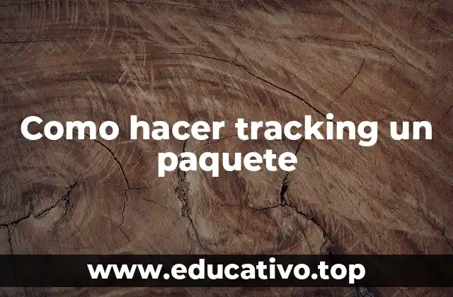 Como hacer tracking un paquete