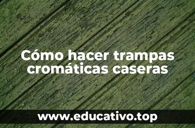 Cómo hacer trampas cromáticas caseras