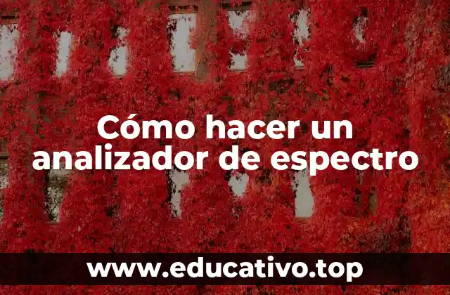 Cómo hacer un analizador de espectro