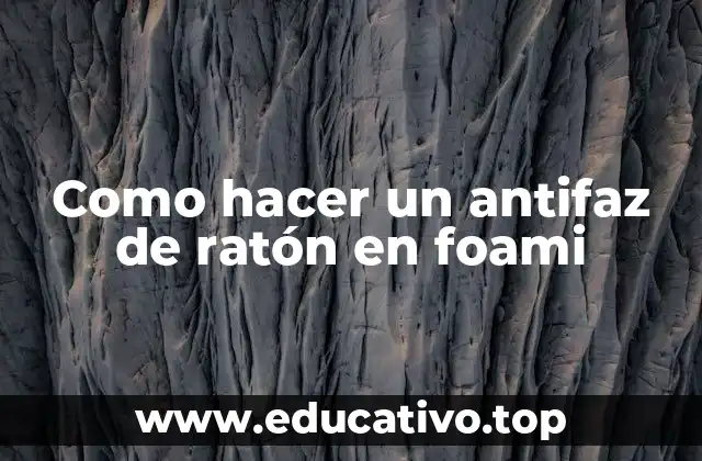 Como hacer un antifaz de ratón en foami