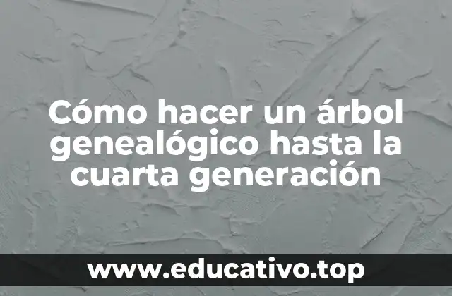 Cómo hacer un árbol genealógico hasta la cuarta generación