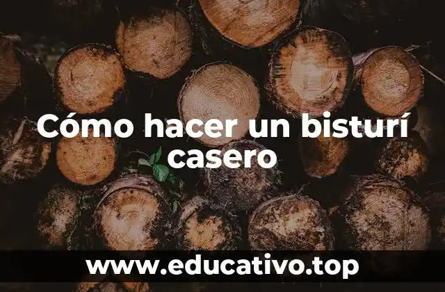 Cómo hacer un bisturí casero