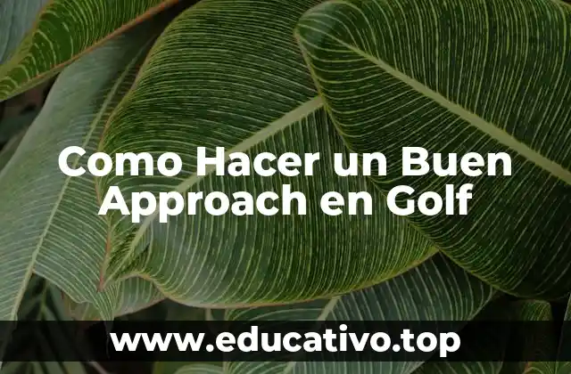 Como Hacer un Buen Approach en Golf