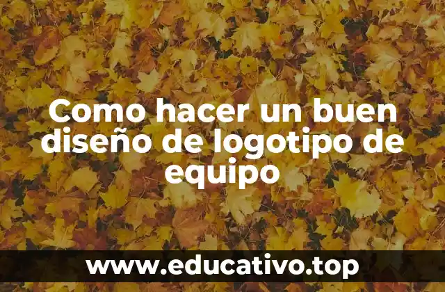 Como hacer un buen diseño de logotipo de equipo