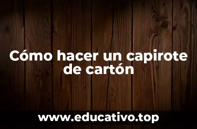 Cómo hacer un capirote de cartón