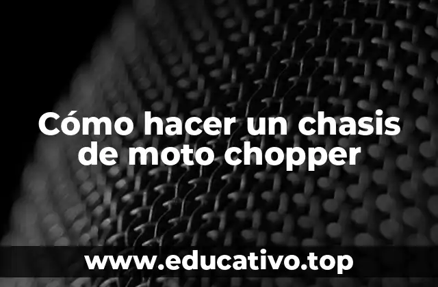 Cómo hacer un chasis de moto chopper