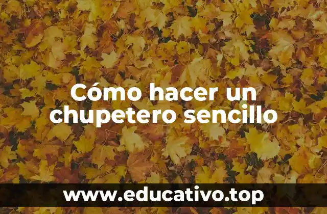 Cómo hacer un chupetero sencillo