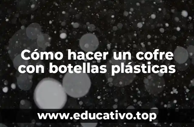 Cómo hacer un cofre con botellas plásticas