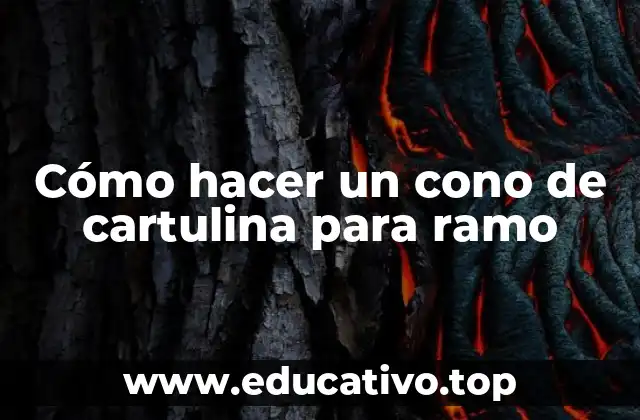 Cómo hacer un cono de cartulina para ramo