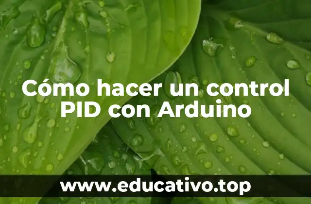 Cómo hacer un control PID con Arduino