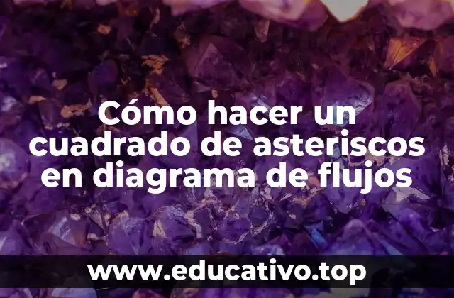 Cómo hacer un cuadrado de asteriscos en diagrama de flujos