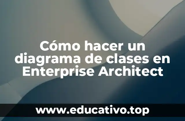 Cómo hacer un diagrama de clases en Enterprise Architect