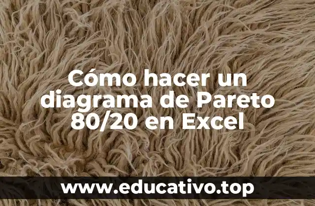 Cómo hacer un diagrama de Pareto 80/20 en Excel