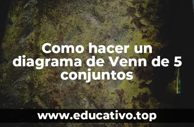 Como hacer un diagrama de Venn de 5 conjuntos